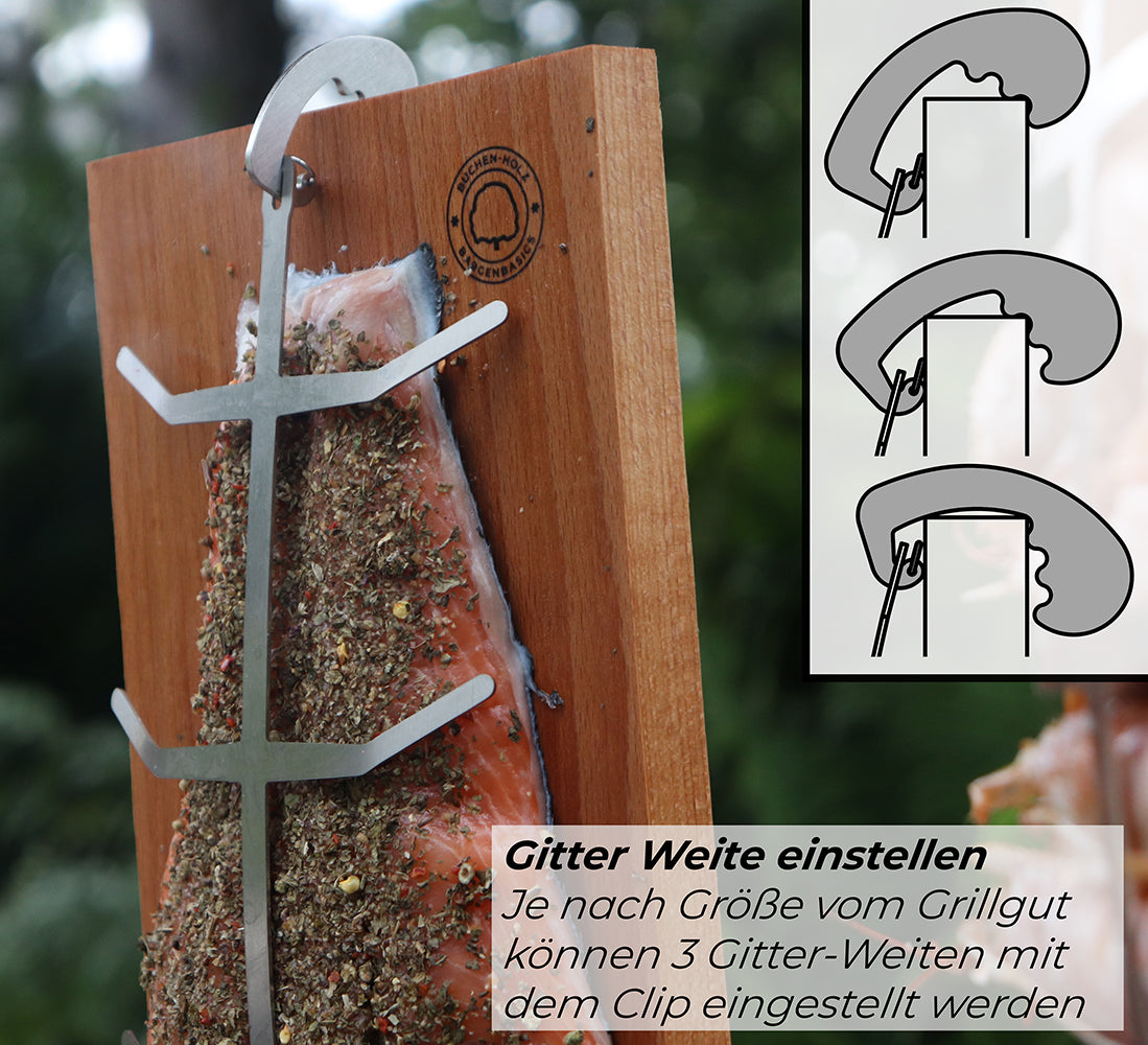 Bargen 32cm Flammbrett mit Halterung für die Feuerschale Befestigung