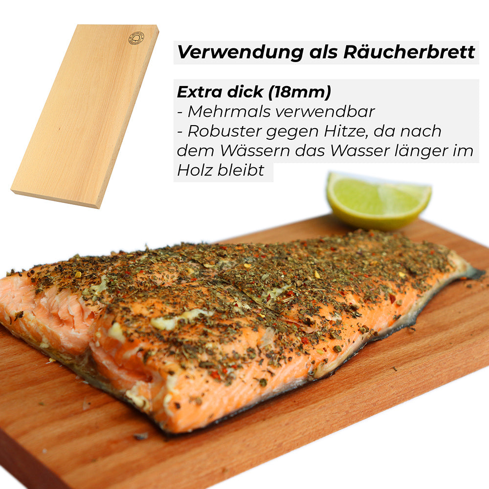 Bargen 32cm Flammbrett mit Halterung für die Feuerschale als Räucherbrett