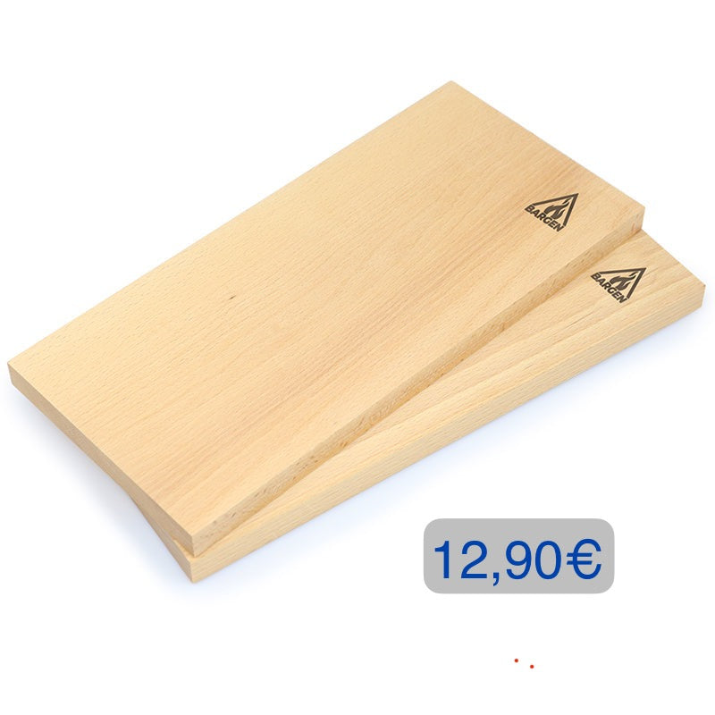 Räucherbretter aus Buchenholz (2er Pack) 12,90€
